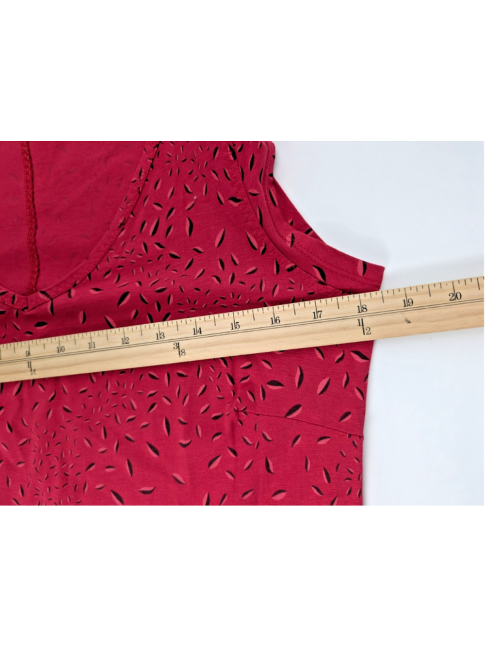 Toad and Co Muse Midi Dress Dark Pink Sz L Ruched Leaf Print Gorpcore Travel - Picture 10 of 12